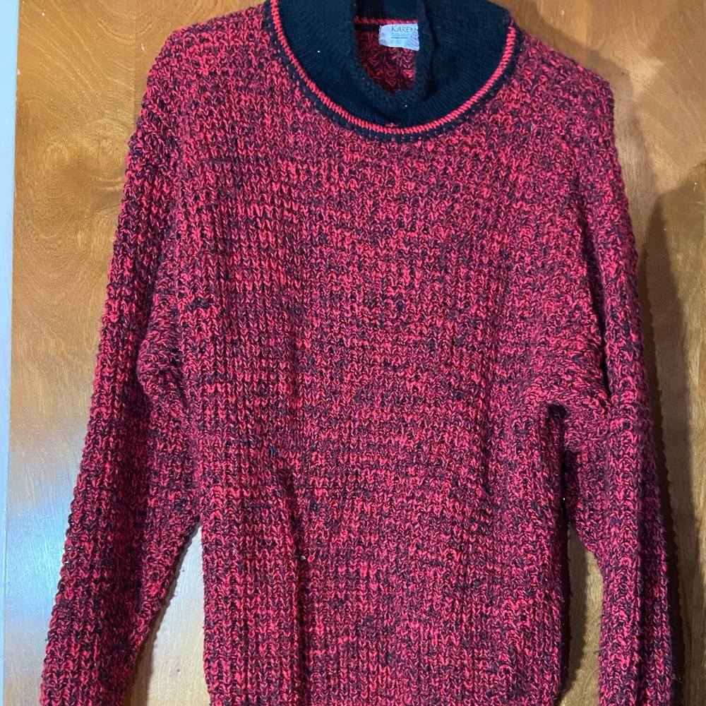 Red and Black Sweater